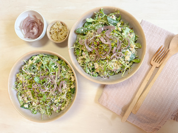 Sprossen-Quinoa-Salat