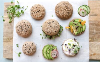 Rohkost-Buchweizen-Brötchen