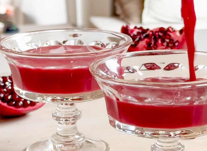 frisch gepresster Granatapfelsaft