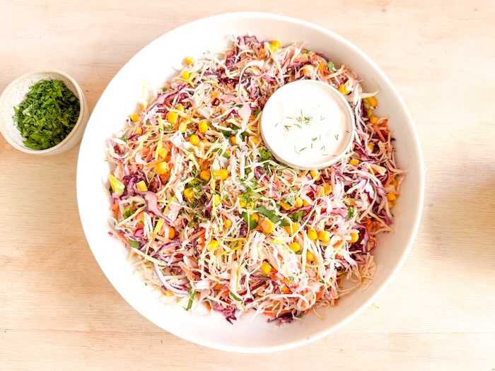 Krautsalat mit Joghurtdressing