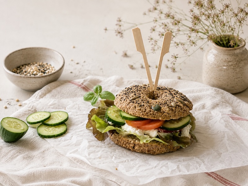 Mandelmehl-Bagel Sandwich