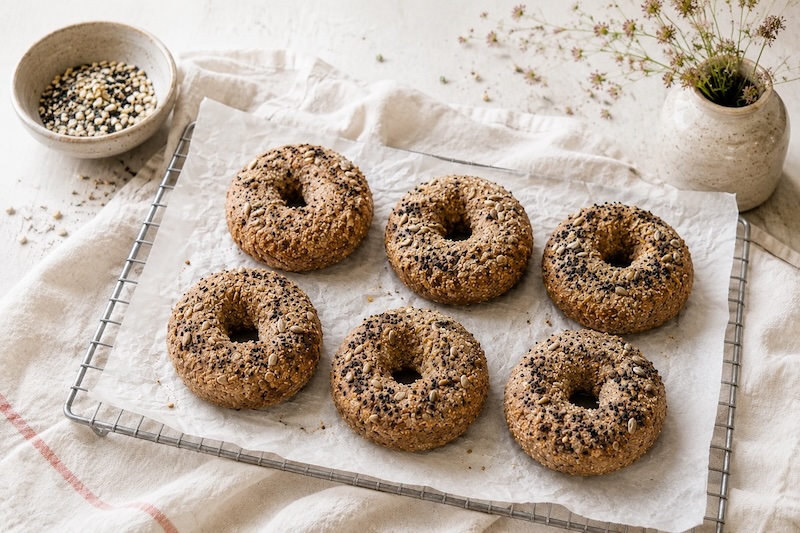 glutenfreie Mandelmehl-Bagels