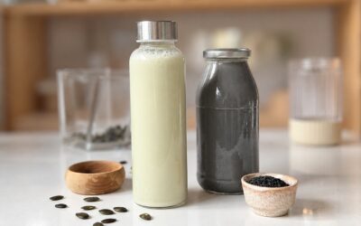 Kürbiskern- und Sesammilch